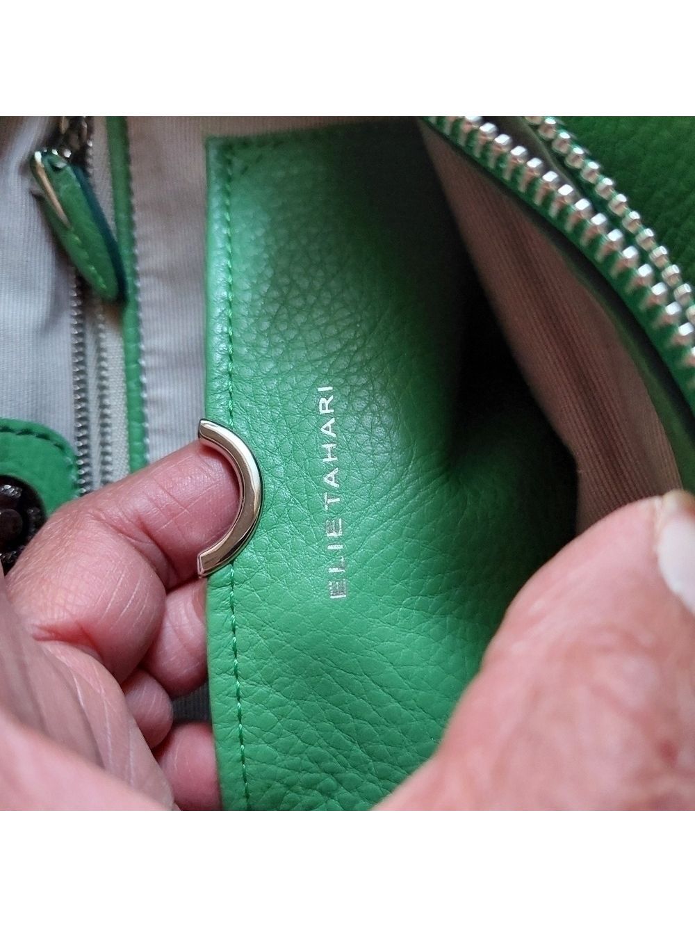 Elie Tahari Green Satchel Bag - Picture 11 of 16